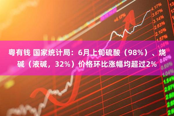 粤有钱 国家统计局：6月上旬硫酸（98%）、烧碱（液碱，32%）价格环比涨幅均超过2%